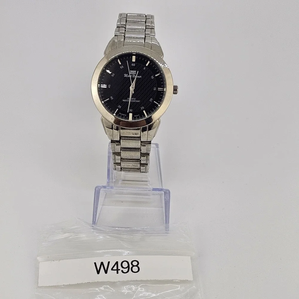 Men's Analog Watch 40MM Black Dial Gray Bracelet Band 7